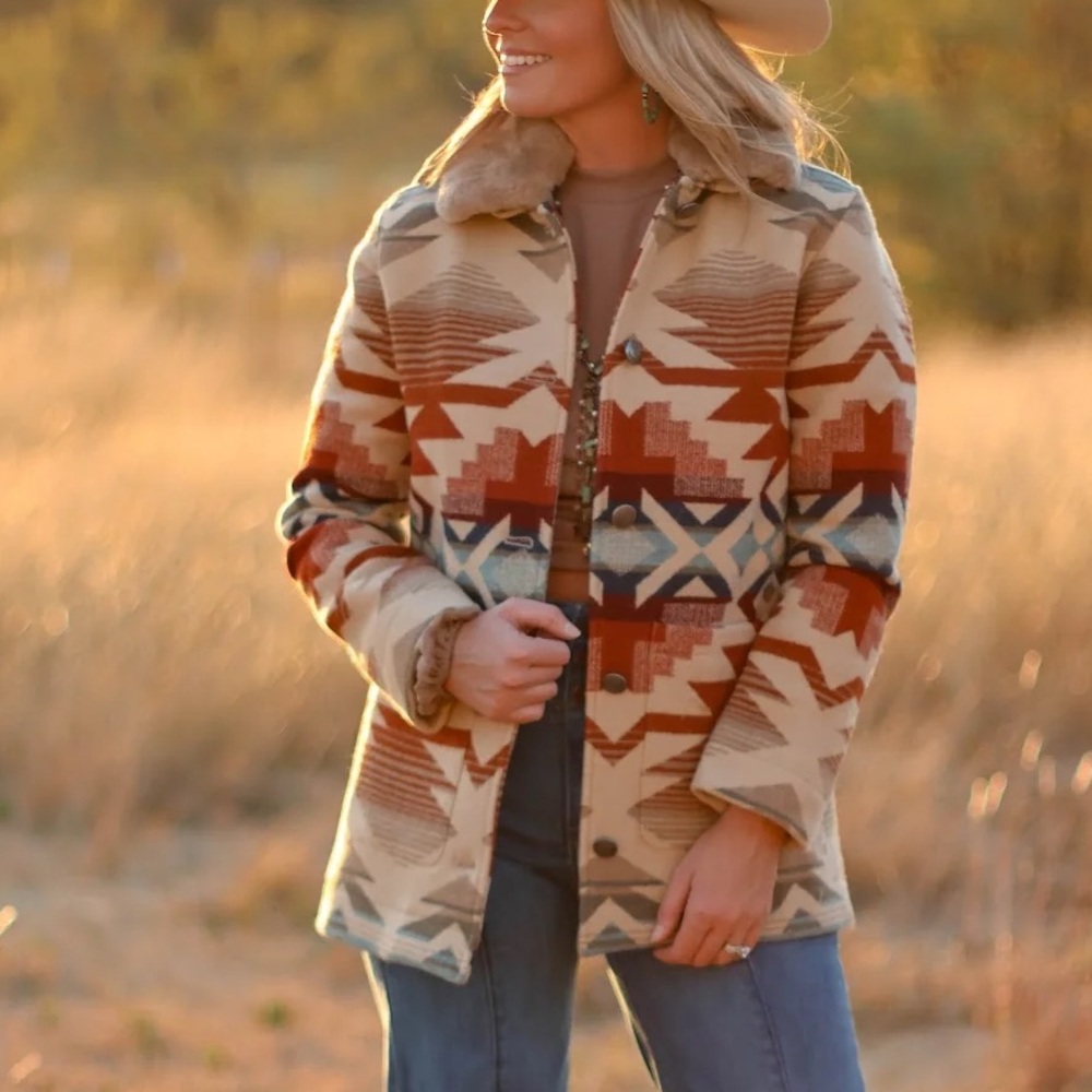 Pendleton Brownsville Stillwater Tan Coat XS $575